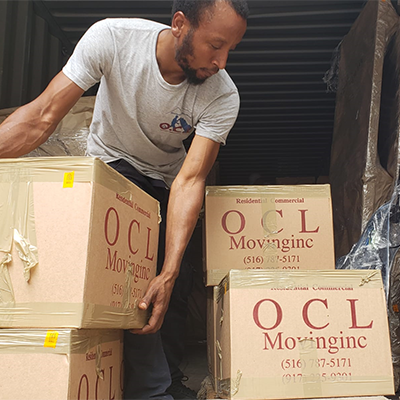 OCL Moving Inc. packing the truck