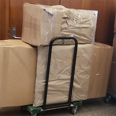 OCL Moving Inc Boxes ready to move